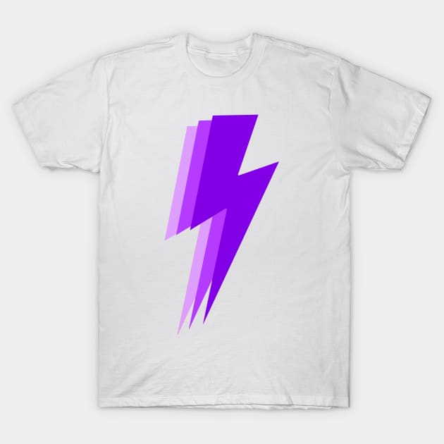 3 purple lightning bolt T-Shirt by gdm123